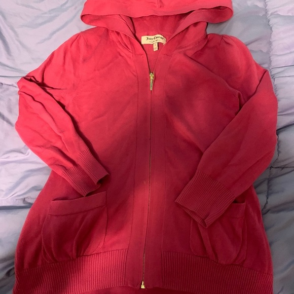Juicy Couture Tops - Juicy Couture Pink Hoodie Small